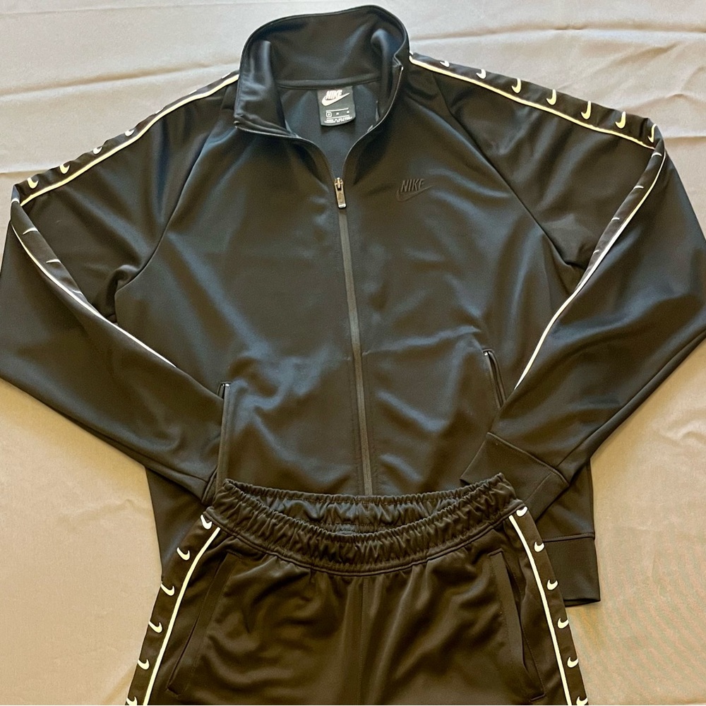 Nike Black Tracksuit with White Detailing